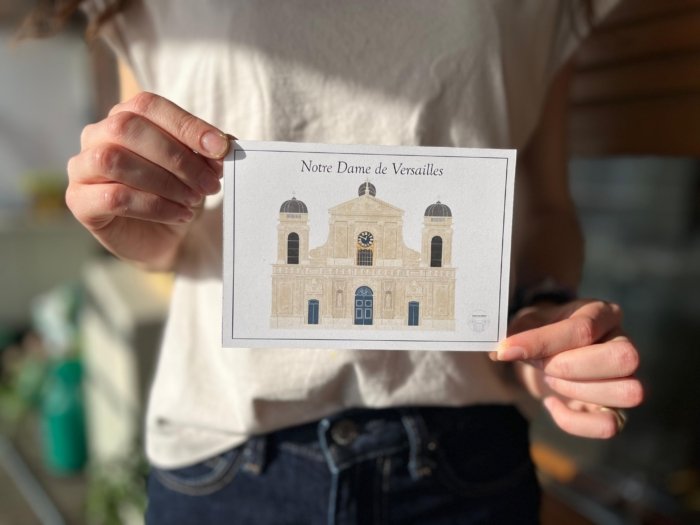 Carte postale Notre Dame de Versailles – Image 1