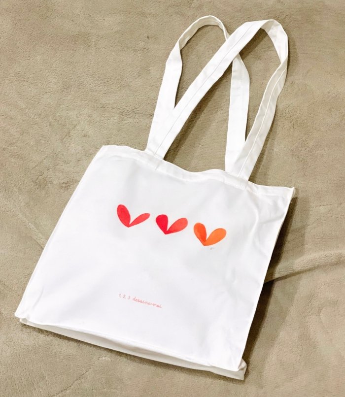 Tote bag 3 cœurs – Image 5