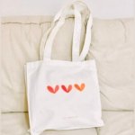 Tote bag 3 cœurs