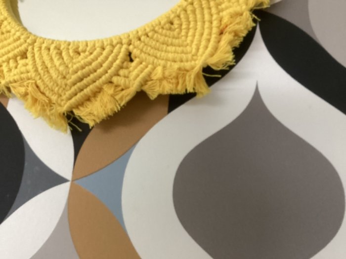 Couronne Macrame mandala avec miroir – Image 2