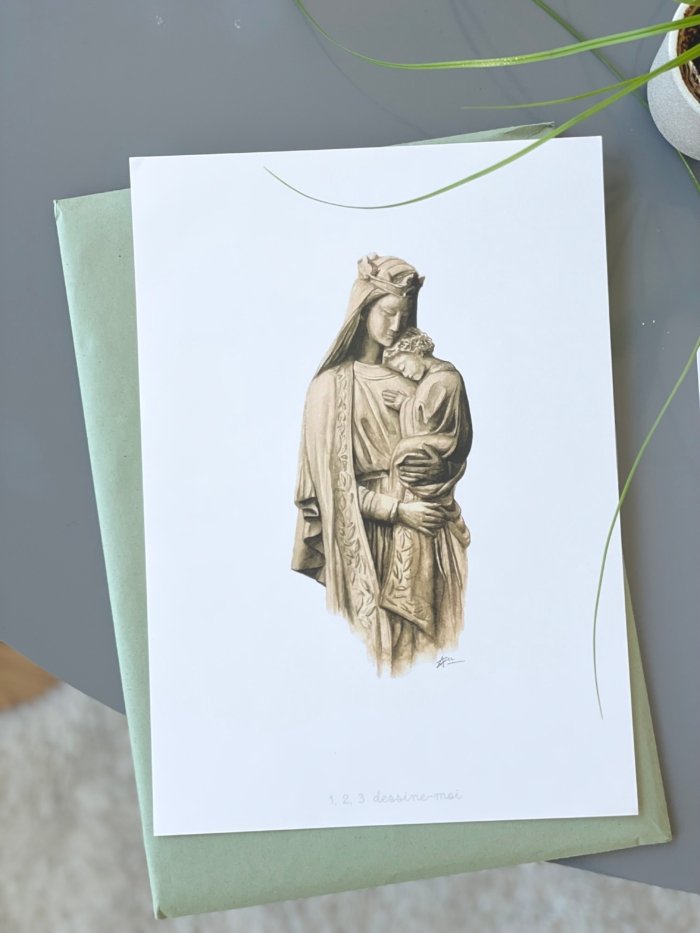 Affiche Notre Dame de la sagesse - A4 – Image 1