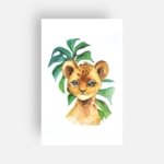 Carte Lionceau - 18x12cm