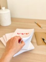 Carnet rosé aux 3 cœurs – Image 5