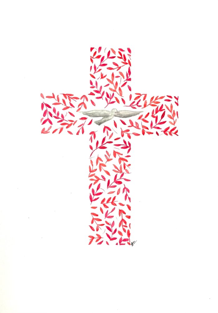 Croix rouge-rose – Image 3