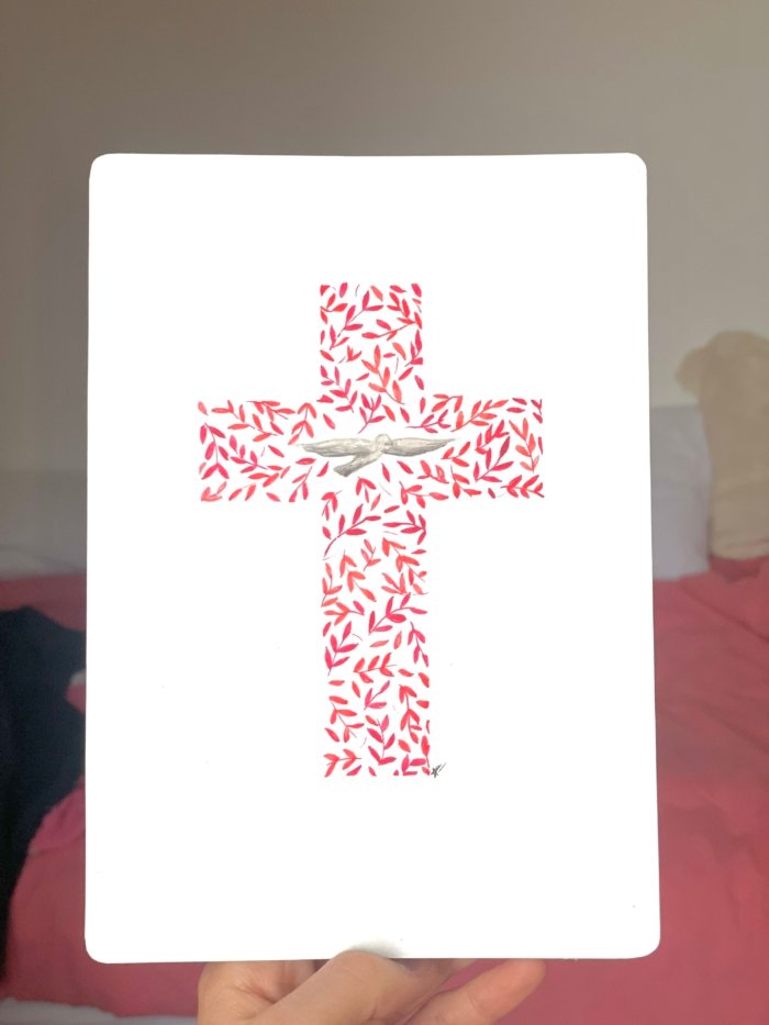 Croix rouge-rose – Image 2
