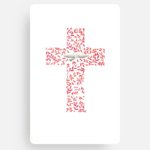 Croix rouge-rose