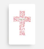 Croix rouge-rose
