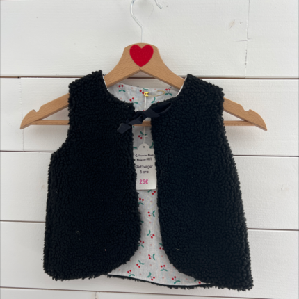 Gilet berger cerises