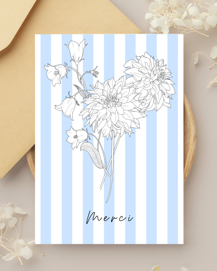 Remerciements - Bleu – Image 1