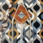 Miroir mordoré attache macrame