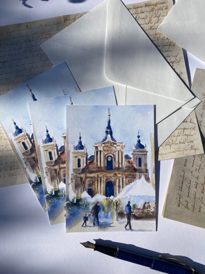 Carte postale Cathédrale Saint-Louis Versailles – Image 1